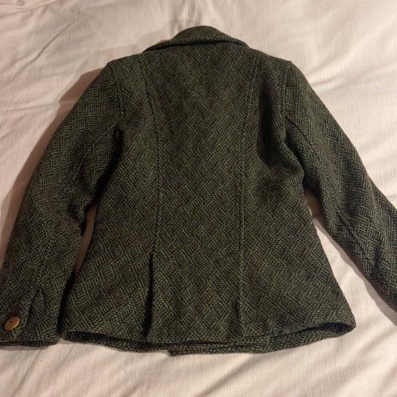 I. Spiewak & Sons Peacoat Wool Blend Moss Green Double Breasted Coat M - Picture 5 of 11